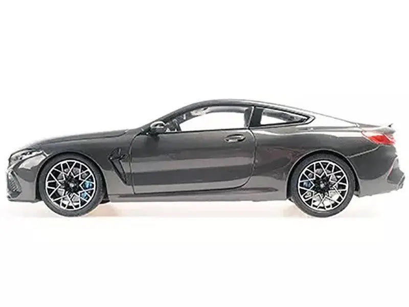 BMW M8 Coupe Gray Metallic with Carbon Top 1/18 Scale - Perfect Diecast