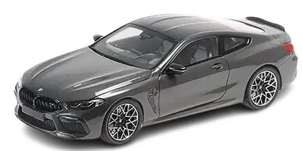 BMW M8 Coupe Gray Metallic with Carbon Top 1/18 Scale