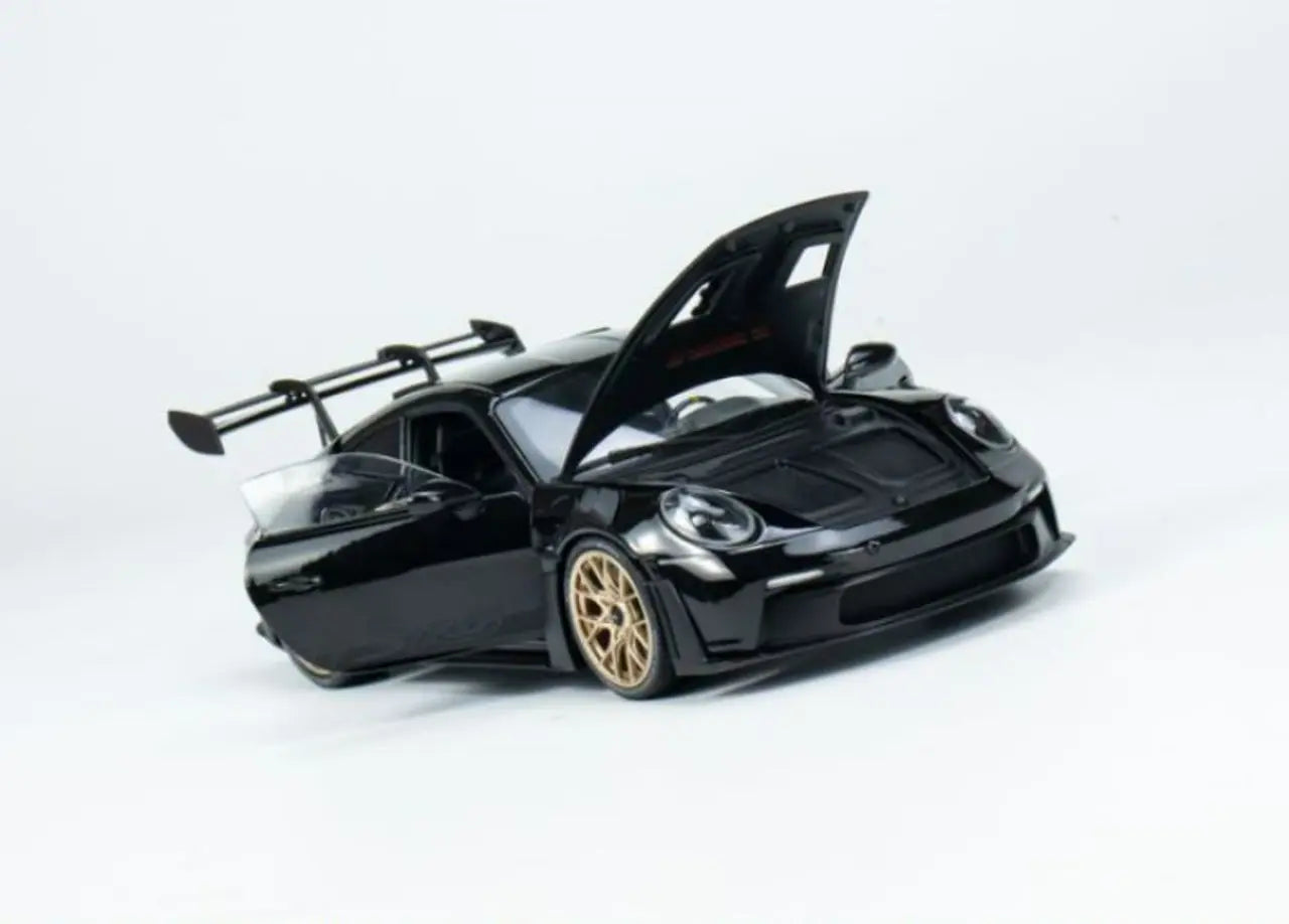 PORSCHE 911 (992) GT3 RS - 2022 -BLACK W BLACK WHEELS (limited to 5 pieces) 1/18 SCALE - Perfect Diecast