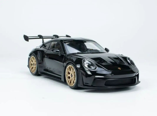 PORSCHE 911 (992) GT3 RS - 2022 -BLACK W BLACK WHEELS (limited to 5 pieces) 1/18 SCALE - Perfect Diecast