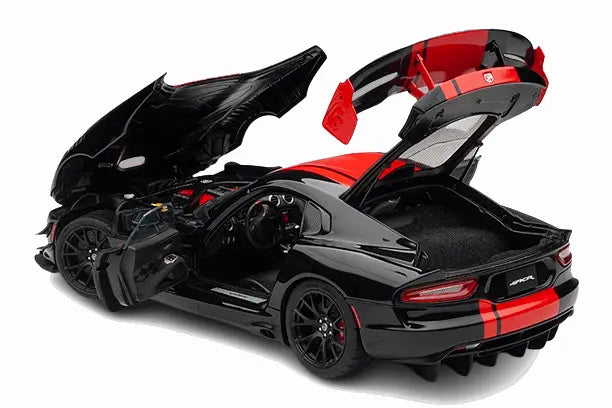 2017 Dodge Viper 1:28 Edition ACR Black with Red Stripes 1/18 Scale