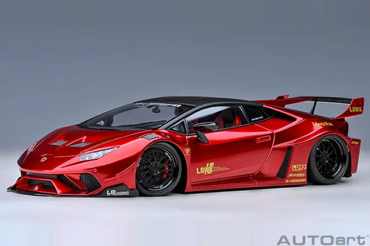 LIBERTY WALK LB SILHOUETTE WORKS HURACAN GT (RED) Perfect Diecast