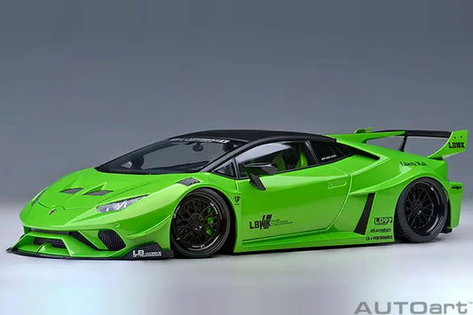 LIBERTY WALK LB SILHOUETTE WORKS HURACAN GT (PEARL GREEN) Perfect Diecast
