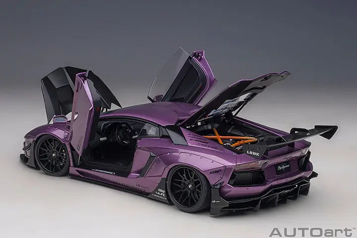 Lamborghini Aventador Liberty Walk LB-Works Viola SE30 Purple Metallic - Perfect Diecast