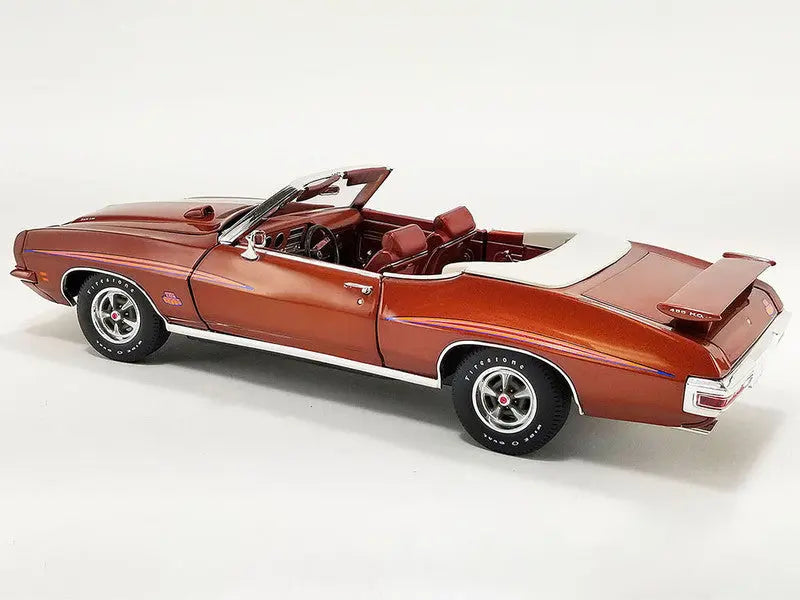 1971 Pontiac GTO Judge Convertible Castilian Bronze Metallic with Graphics and Bronze Interior Limited Edition to 276 pieces Worldwide 1/18 Scale - Perfect Diecast