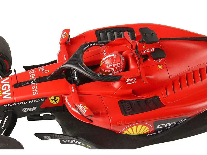 Ferrari SF-23 #16 Charles Leclerc Formula One F1 Bahrain GP (2023) with DISPLAY CASE Limited Edition to 200 pieces Worldwide 1/18 Scale