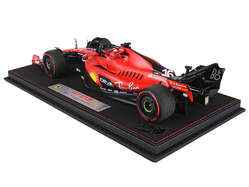 Ferrari SF-23 #16 Charles Leclerc Formula One F1 Bahrain GP (2023) with DISPLAY CASE Limited Edition to 200 pieces Worldwide 1/18 Scale - Perfect Diecast