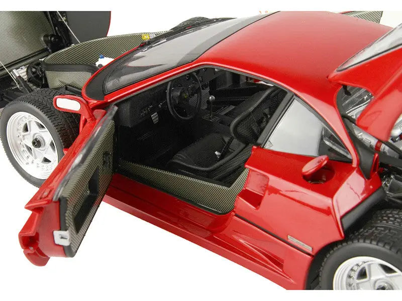 Ferrari F40 Valeo Rosso Corsa Red "Personal Car of Gianni Agnelli" with DISPLAY CASE Limited Edition to 300 pieces Worldwide 1/18 Scale - Perfect Diecast