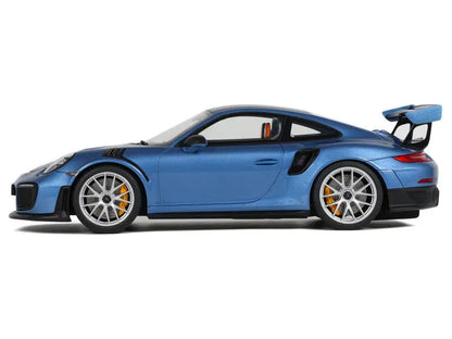 Porsche 911 (991.2) GT2 RS Blue Metallic with Black Stripes 1/18 Scale - Perfect Diecast