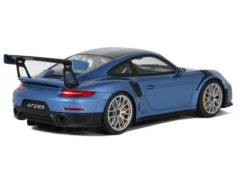 Porsche 911 (991.2) GT2 RS Blue Metallic with Black Stripes 1/18 Scale - Perfect Diecast