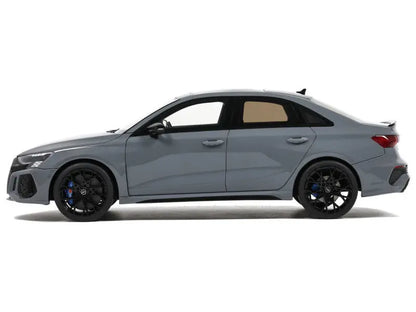 Audi RS 3 Sedan Performance Edition Nargo Gray with Sunroof 1/18 Scale - Perfect Diecast