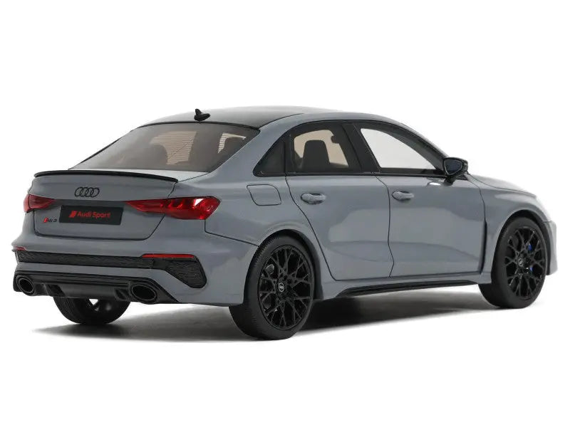 Audi RS 3 Sedan Performance Edition Nargo Gray with Sunroof 1/18 Scale - Perfect Diecast
