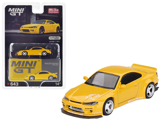 Nissan Silvia S15 RHD (Right Hand Drive) "Rocket Bunny" Bronze Yellow Limited Edition to 6600 pieces Worldwide 1/64 Scale