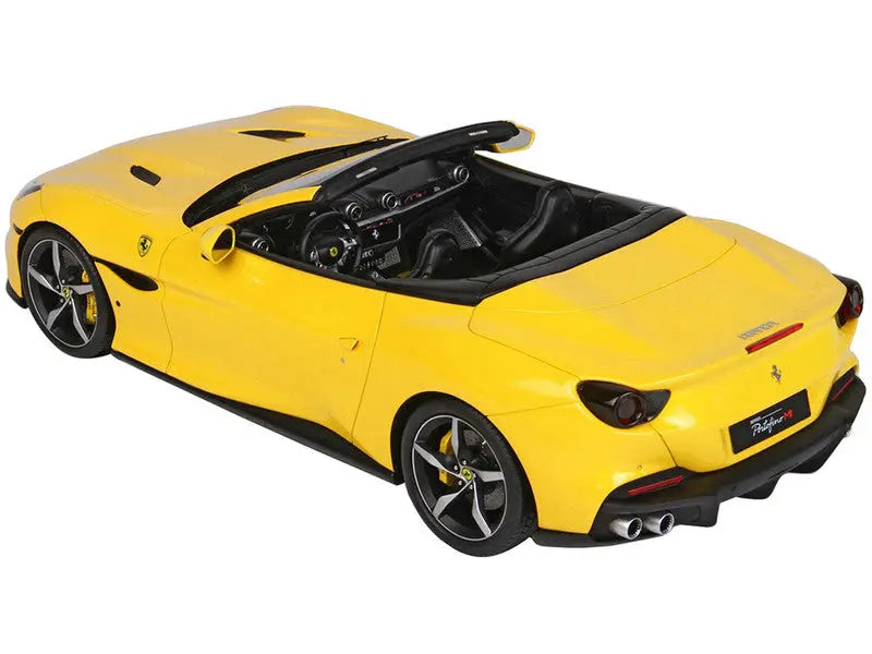 Ferrari Portofino M Convertible Giallo Modena Yellow with DISPLAY CASE Limited Edition to 24 pieces Worldwide 1/18 Scale - Perfect Diecast