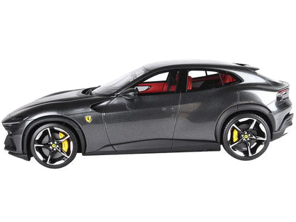 Ferrari Purosangue Grigio Silverstone Gray Metallic with DISPLAY CASE Limited Edition to 100 pieces Worldwide 1/18 - Perfect Diecast