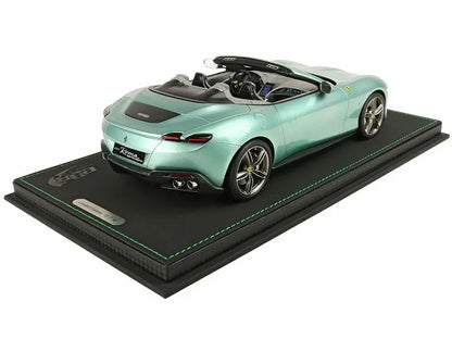 Ferrari Roma Spider (Open Roof) Tevere Green Metallic with DISPLAY CASE Limited Edition to 30 pieces Worldwide 1/18 Scale diecast models wholesale