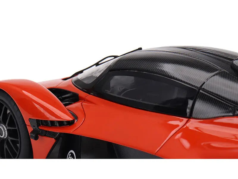 Aston Martin Valkyrie Maximum Orange with Black Top 1/18 Scale - Perfect Diecast