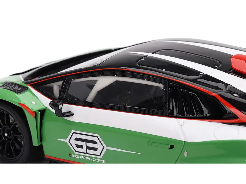 Lamborghini Huracan GT3 EVO2 "Squadra Corse" Presentation Version Green 1/18 Scale - Perfect Diecast