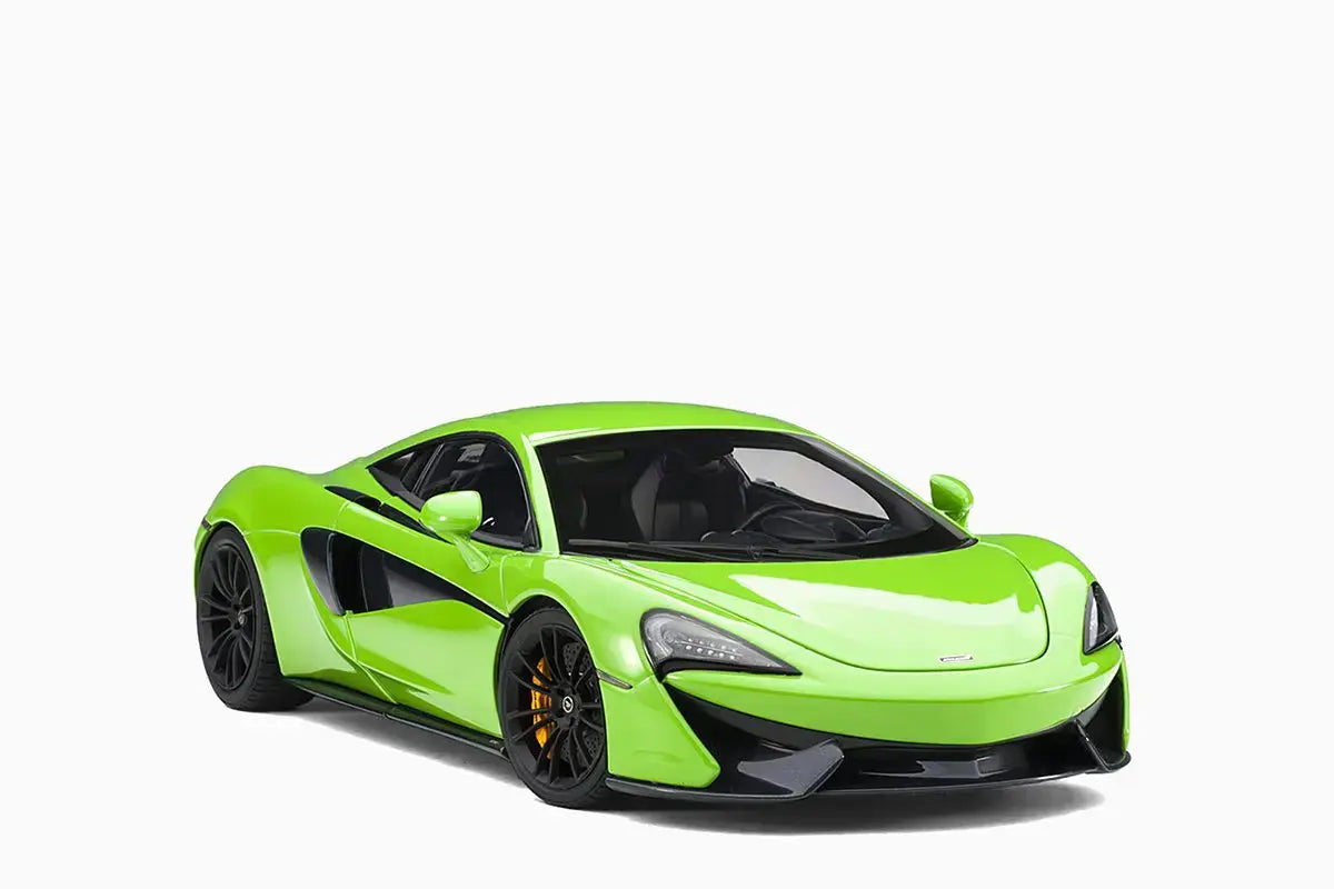 Mclaren 570S Mantis Green with Black Wheels 1/18 Scale - Perfect Diecast